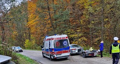 17-latek uderzył crossem w drzewo. Wezwano śmigłowiec LPR [ZDJĘCIA]-226779