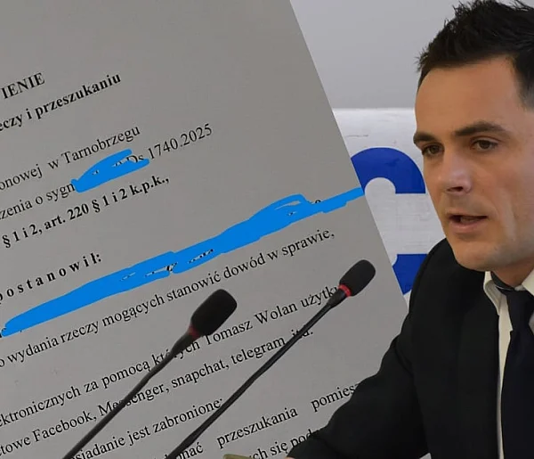 Policyjne przeszukanie u nowodębskiego radnego Tomasza Wolana-226278