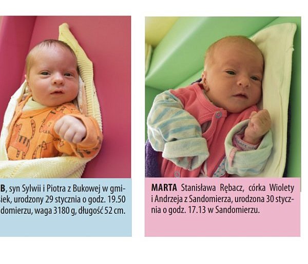 Zobacz zdjęcia dzieci urodzonych w Tarnobrzegu i Sandomierzu