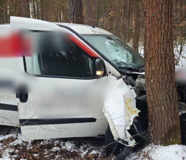 30-latek wjechał oplem w drzewo. Został przetransportowany do szpitala [ZDJĘCIA]