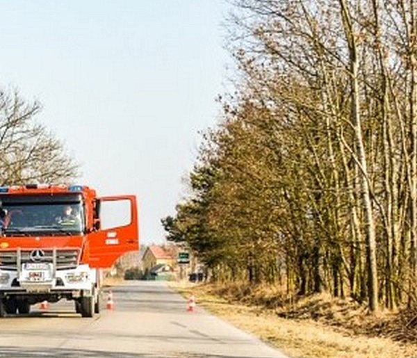 Pożar na cmentarzu w Koprzywnicy. Zapaliła się dekoracja na jednym z grobowców