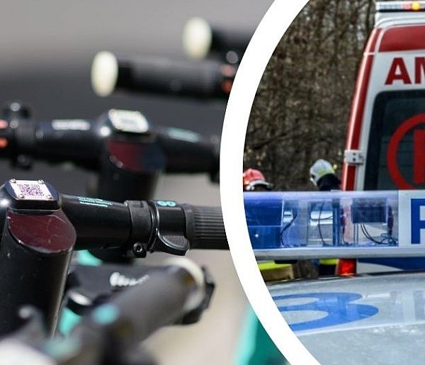 Potrącenie 17-latka na hulajnodze. Nastolatek trafił do szpitala