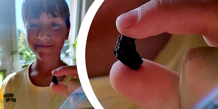 Antek Kilijański z Tarnobrzega znalazł meteoryt mający 4,5 miliarda lat!