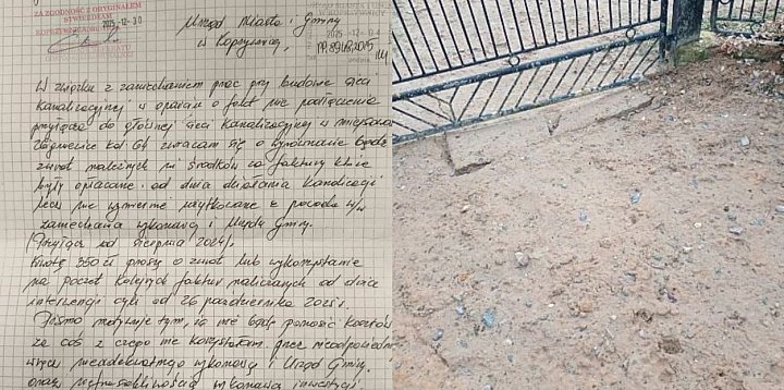 Płaciła za ścieki, które trafiały do ziemi