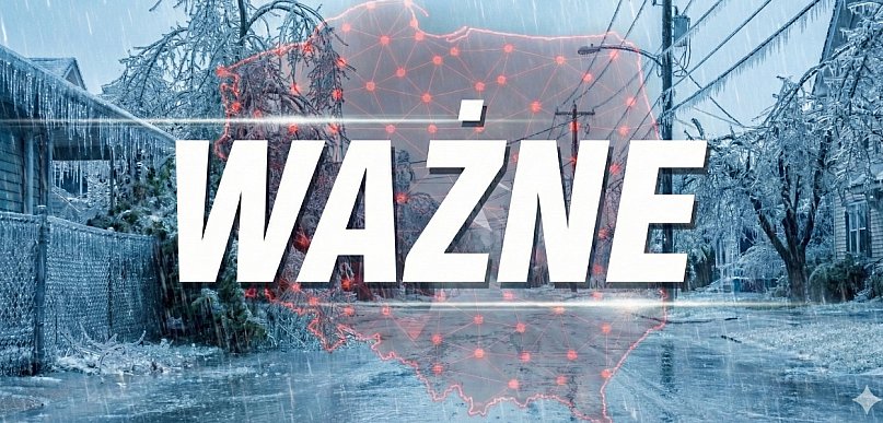 Uwaga na gołoledź! Ostrzeżenie pierwszego stopnia dla Tarnobrzega i dla okolic