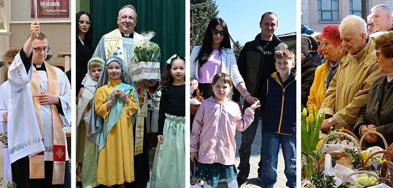 Baranki, pisanki i tłumy wiernych. Święcenie pokarmów tarnobrzeskich kościołach