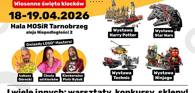 Wielkie święto klocków już 18–19 kwietnia w Tarnobrzegu