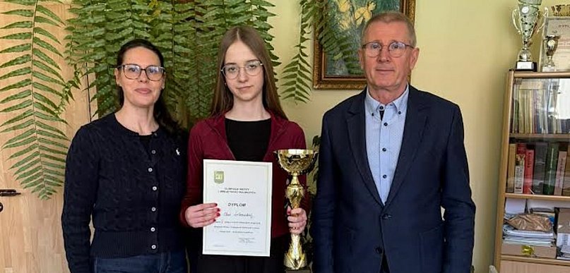 Uczennica tarnobrzeskiego „Rolnika” z podium ogólnopolskiej olimpiady