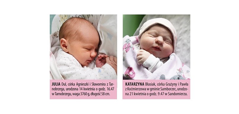 Zobacz zdjęcia dzieci urodzonych w Tarnobrzegu i Sandomierzu