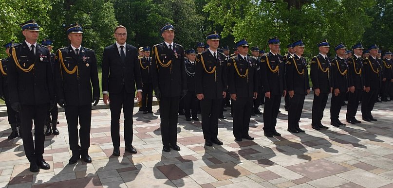 Strażacy z Tarnobrzega i powiatu świętowali w Baranowie Sandomierskim