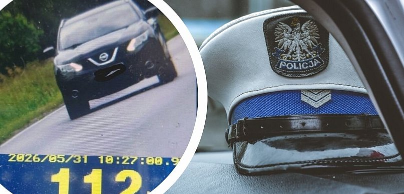Pędził w terenie zabudowanym. W Alfredówce kierowca stracił prawo jazdy