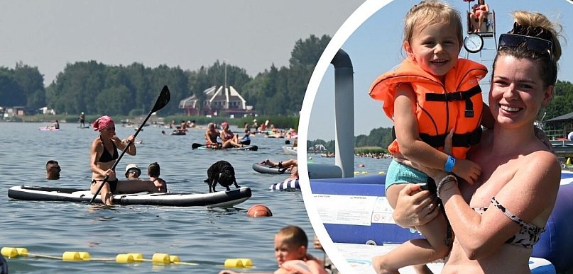 Niedzielna pogoda bije rekordy, plażowicze szturmują Jezioro Tarnobrzeskie [FOTO]