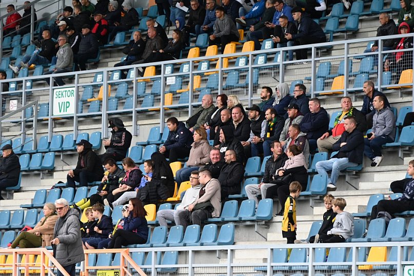Kibice na meczu Siarka - Hutnik