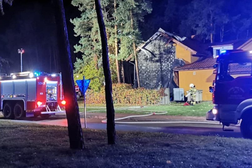 Pożar restauracji w Połańcu