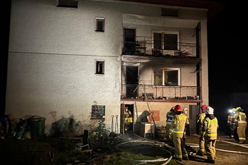 Pożar domu w Sandomierzu