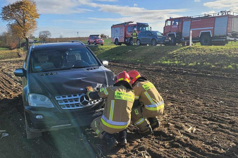 Wypadek w Goźlicach (29.10.25 r.)