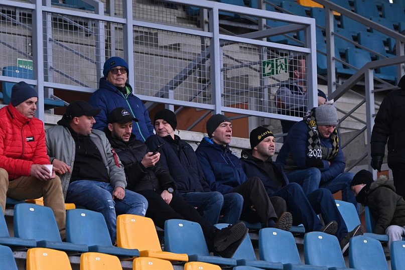 Kibice na meczu Siarka Tarnobrzeg - Sparta