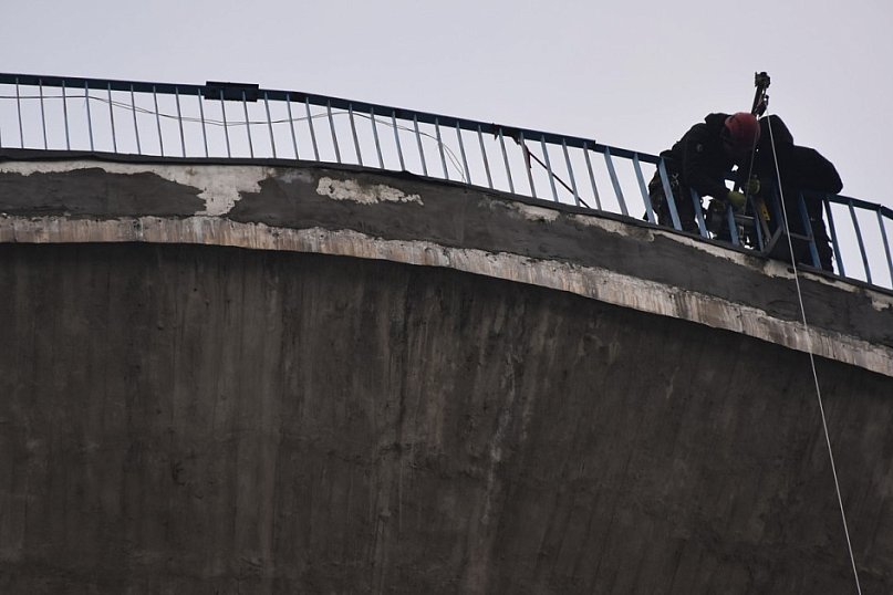 Remont wieży ciśnień w Tarnobrzegu