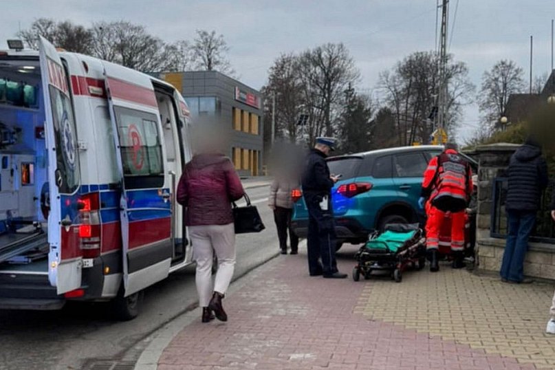 Wypadek na ul. Langiewicza w Staszowie