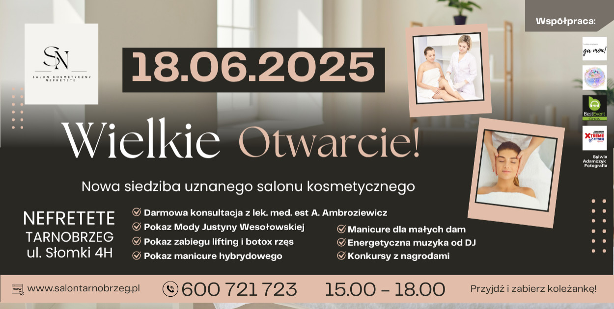 Piękno ma nowy adres – wielkie otwarcie salonu „Nefretete” w Tarnobrzegu
