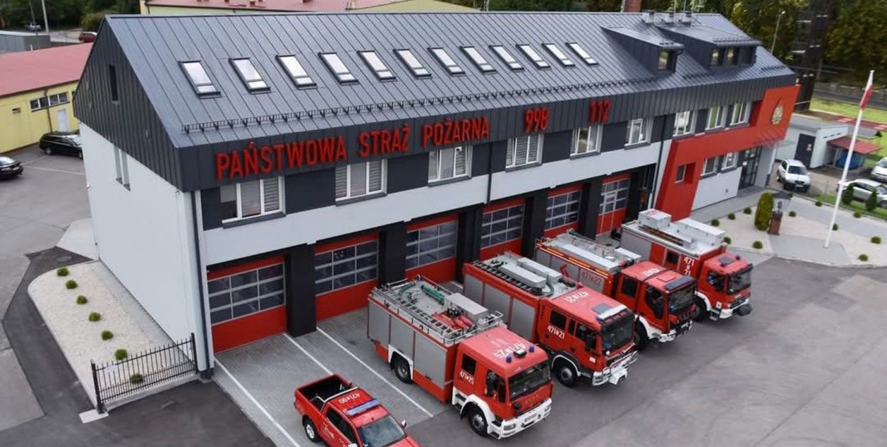 Magazyn powstanie przy Komendzie Powiatowej PSP w Sandomierzu (fot. Facebook/M. Piwnik)    