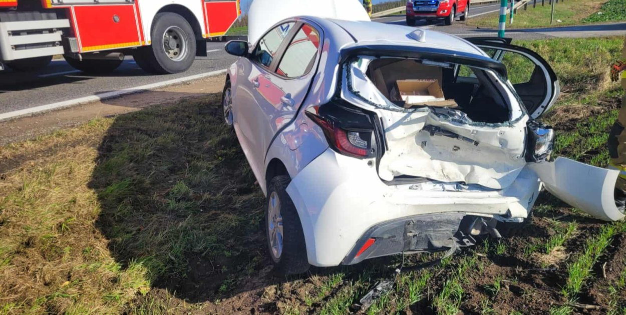 Wypadek w Goźlicach.