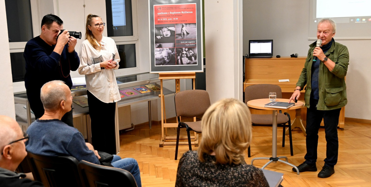 Spotkanie z Bogdanem Myśliwcem w tarnobrzeskiej bibliotece