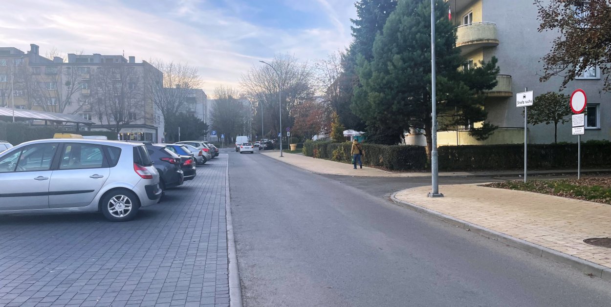 Ul. Słowackiego w Sandomierzu po przebudowie.