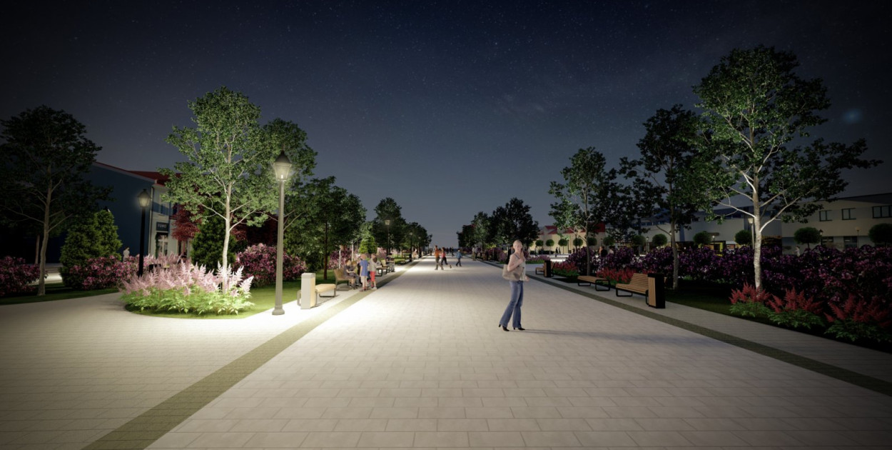 Plac Bartosza Głowackiego w Tarnobrzegu – centralny punkt miasta – wkrótce zmieni swoje oblicze. Jednym z najbardziej widocznych elementów planowanej przebudowy będzie wymiana dotychczasowej czerwonej kostki brukowej na nową, jasną nawierzchnię. Fot. UM Tarnobrzeg