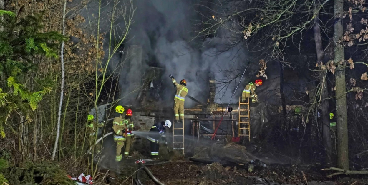 Tragiczny pożar w Suchowoli. Fot. OSP KSRG Osiek