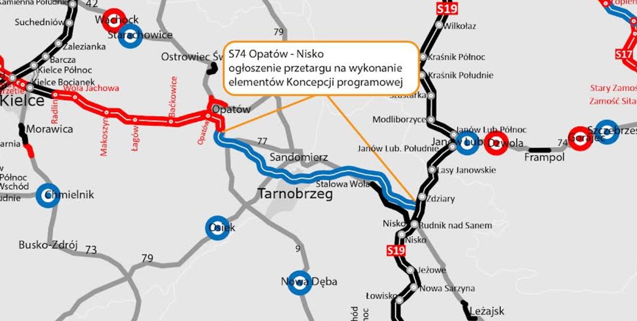 Generalna Dyrekcja Dróg Krajowych i Autostrad ogłosiła przetarg na opracowanie elementów Koncepcji programowej wraz z pełnym rozpoznaniem geologicznym. Fot. GDDKiA
