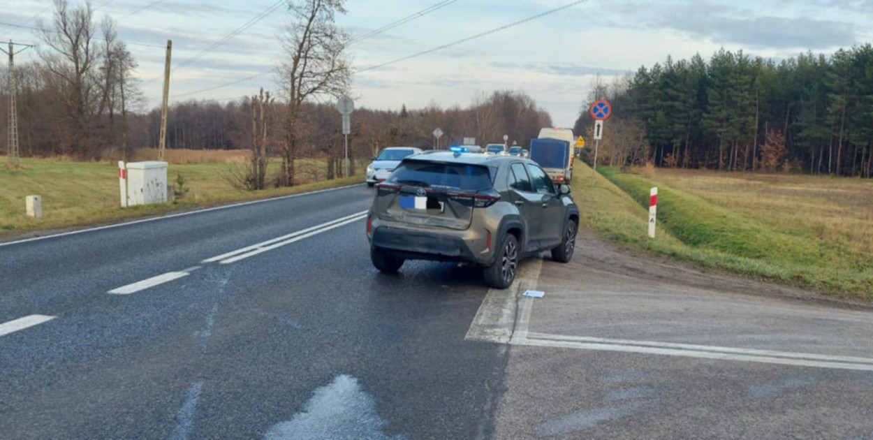 Wypadek na DK79 w Ossali. Fot. POlicja
