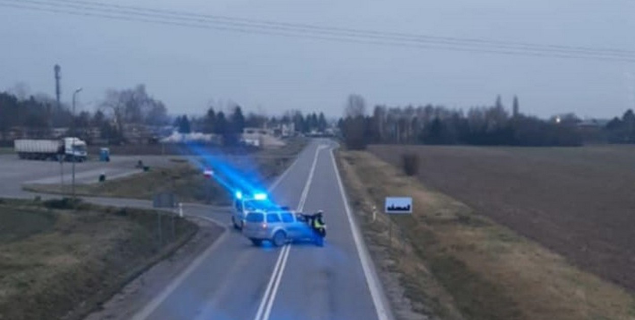 Tragedia na obwodnicy Staszowa. Fot. Policja