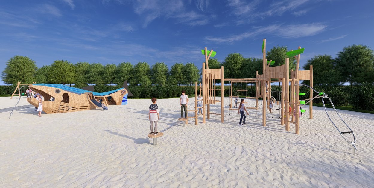 Prezydent Tarnobrzega Łukasz Nowak przedstawił w Podcaście Nadwiślańskim plany zagospodarowania terenów zielonych nad Wisłą. Fot. UM Tarnobrzeg