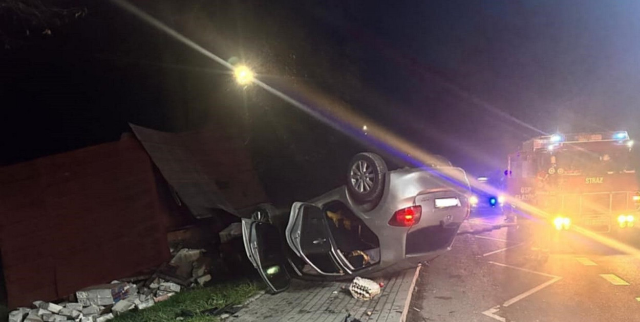 Wypadek w Kleczanowie. Fot. Policja