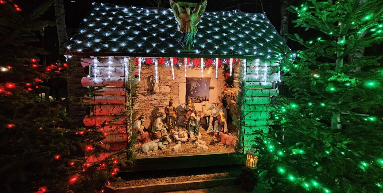 Szopka bożonarodzeniowa w Parku Osiedlowym  (fot. UM Sandomierz)