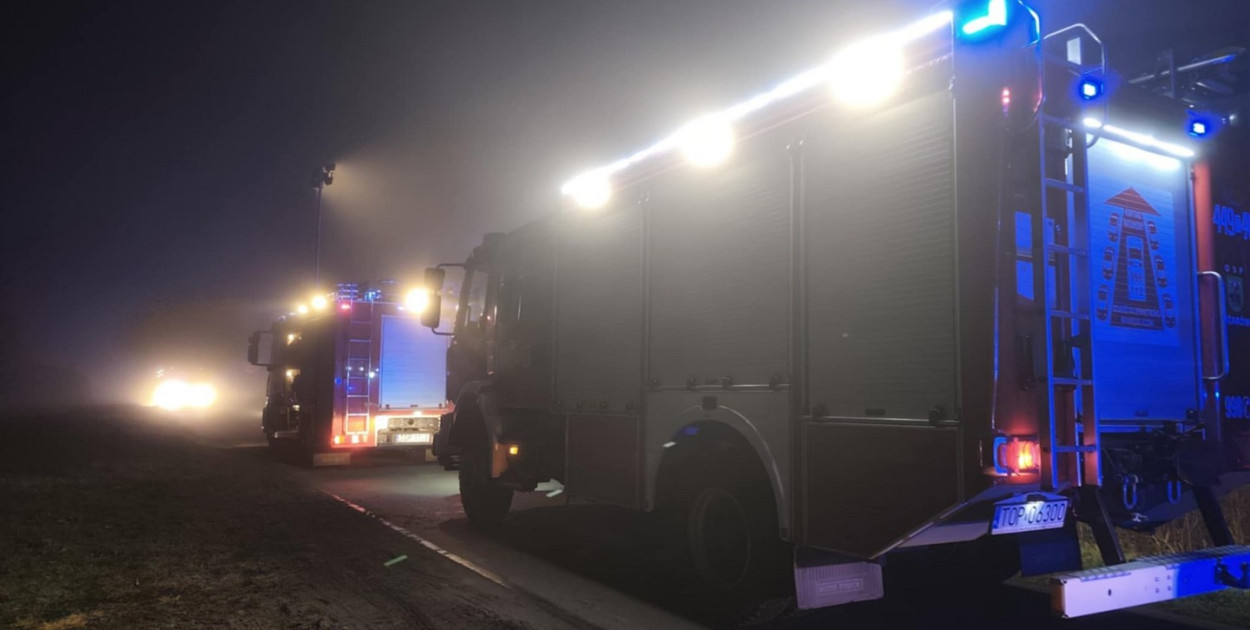 Fałszywy alarm dotyczący pożaru domu w powiecie opatowskim. Fot. OSP Ożarów