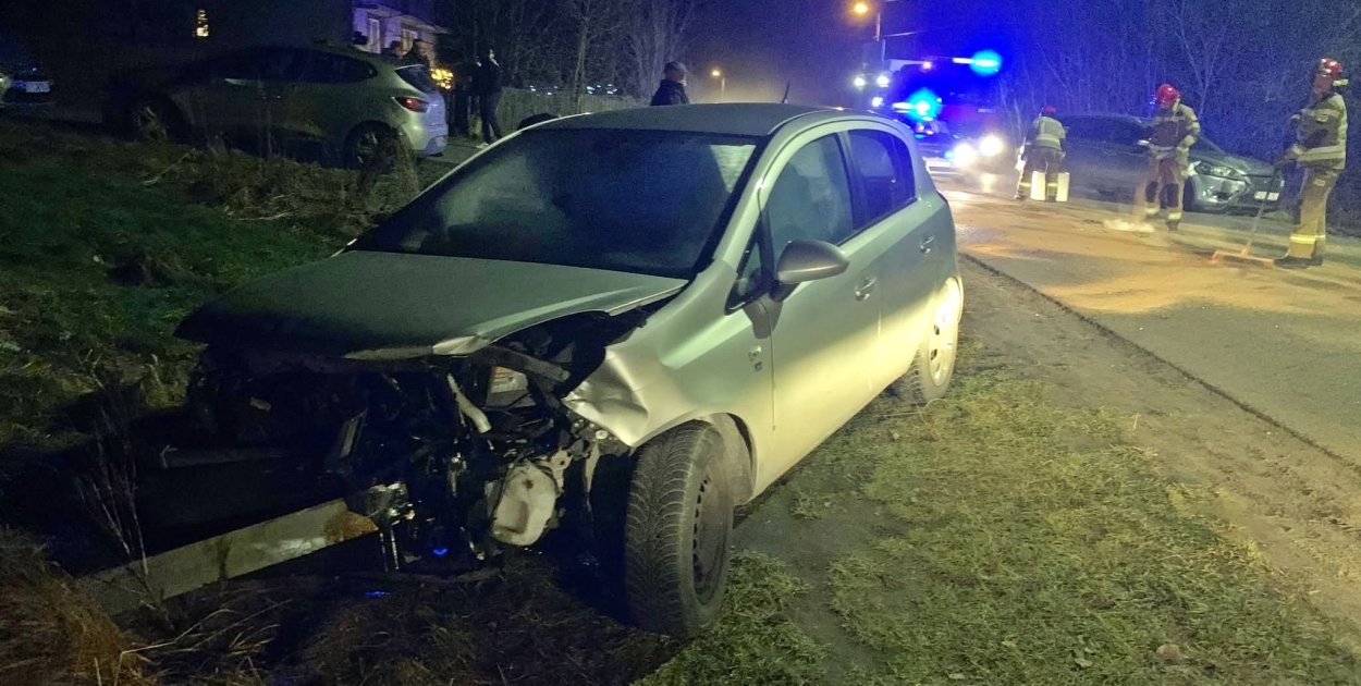 Wypadek w Żupawie. Fot. 112 Tarnobrzeg