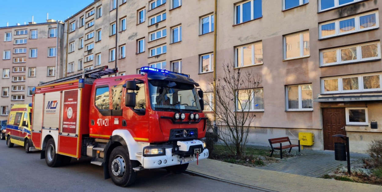 Zatrucie czadem w Sandomierzu. Fot. PSP Sandomierz 