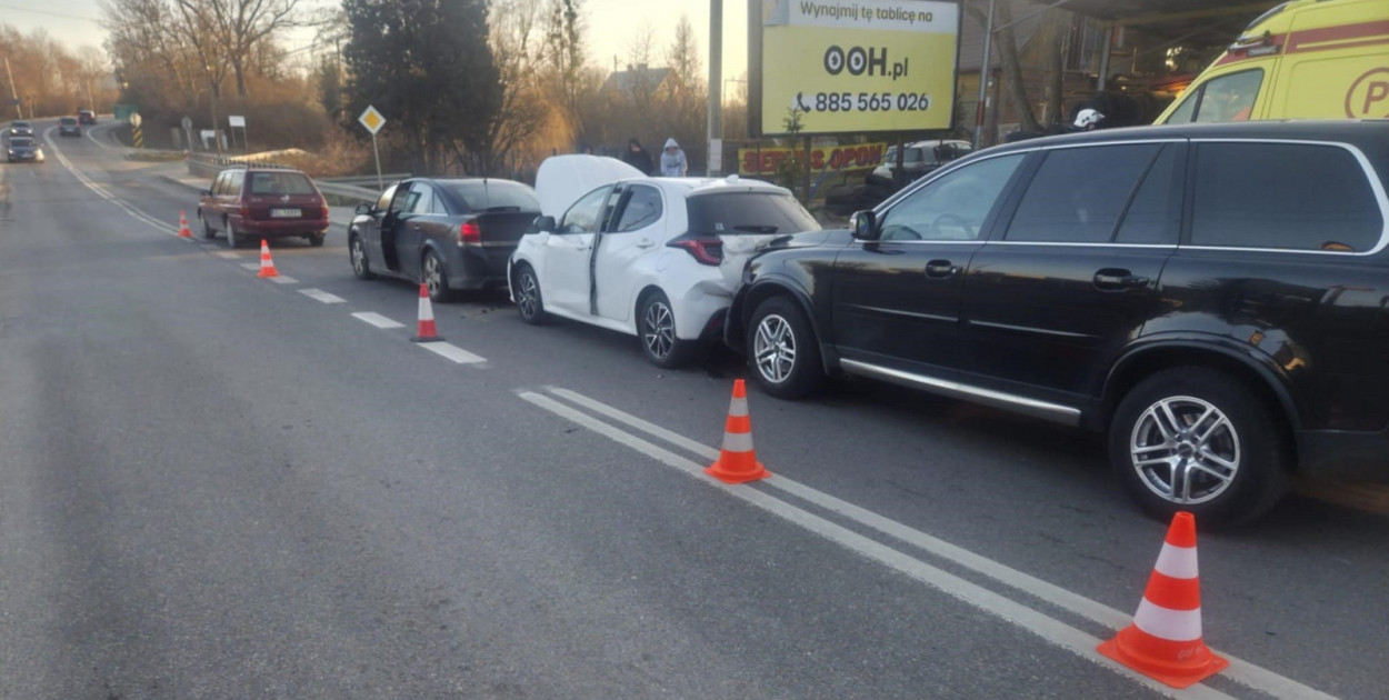 Wypadek w Opatowie Fot. Policja