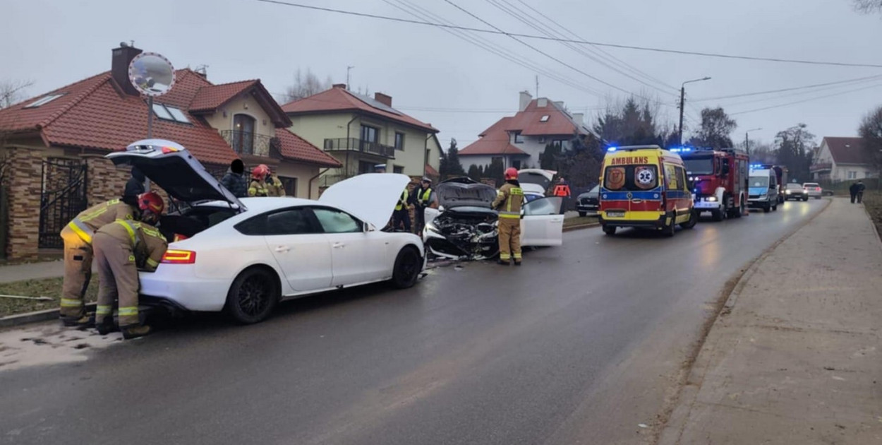 Wypadek na ul. Wojska Polskiego w Sandomierzu. Fot. Policja