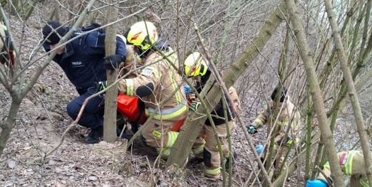 Poszukiwania zaginionej kobiety w gminy Lipnik. Fot. Policja Opatów