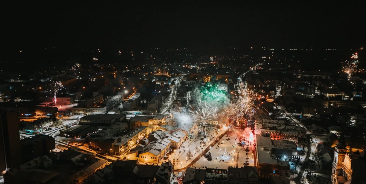 Sylwester 2025 w Tarnobrzegu. Fot. Adam Rębisz