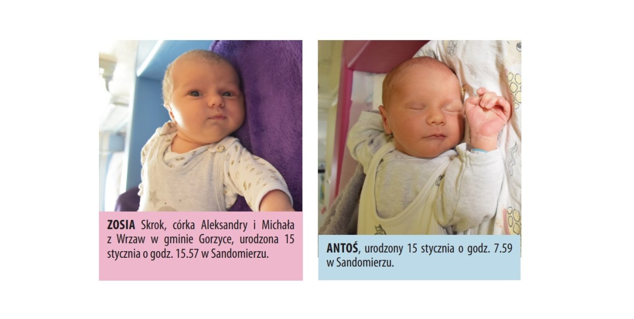 Zobacz zdjęcia dzieci urodzonych w Tarnobrzegu i Sandomierzu