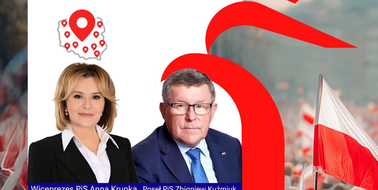 Anna Krupka i Zbigniew Kuźmiuk na spotkaniu z Sandomierzanami