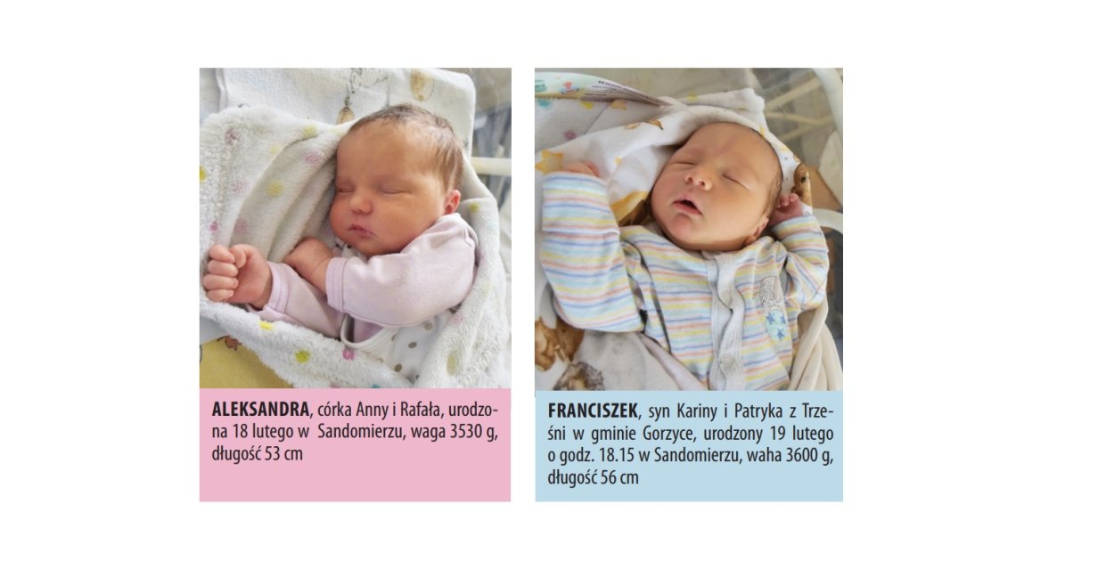Zobacz zdjęcia dzieci urodzonych w Tarnobrzegu i Sandomierzu