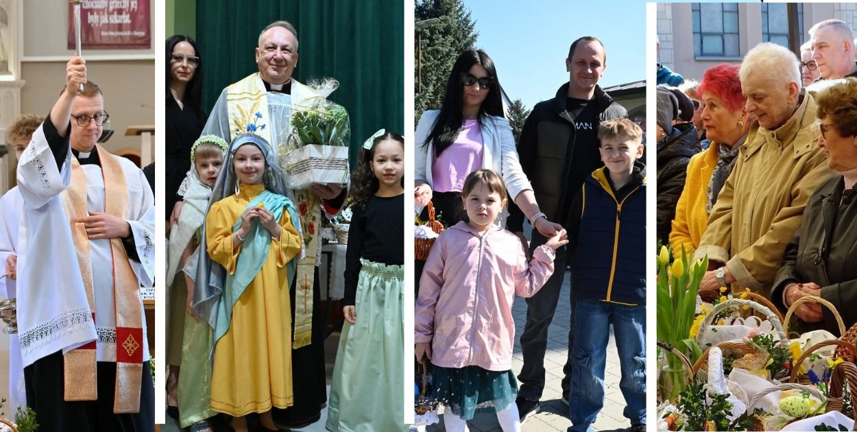 Baranki, pisanki i tłumy wiernych. Święcenie pokarmów tarnobrzeskich kościołach