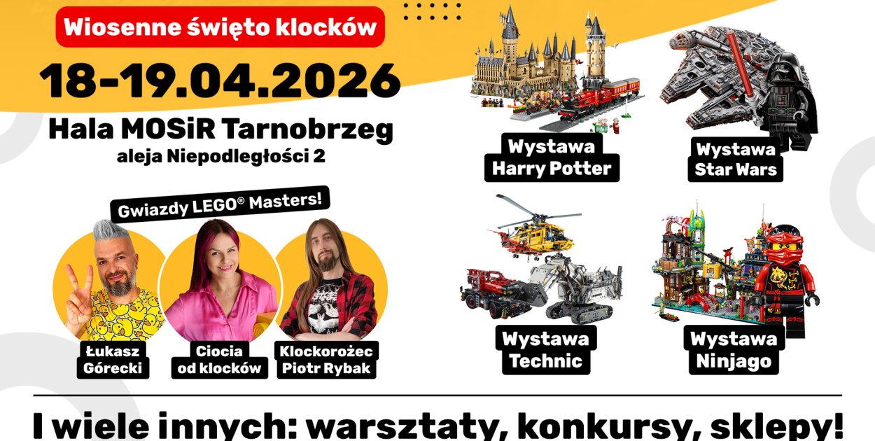 Wielkie święto klocków już 18–19 kwietnia w Tarnobrzegu