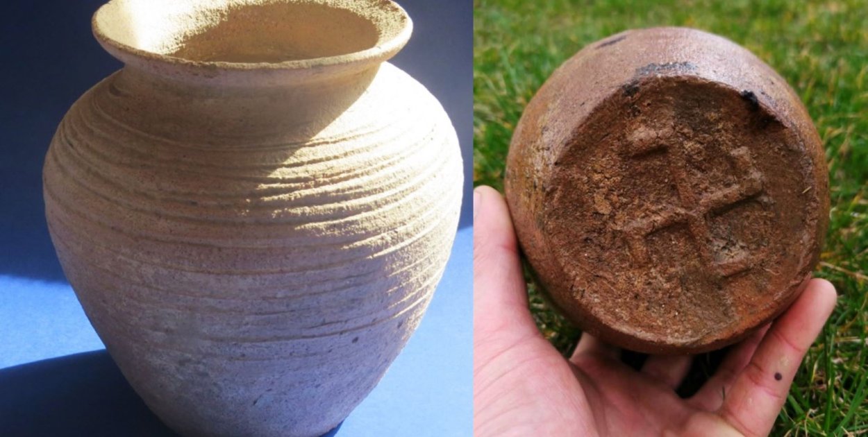 Tysiącletnie naczynie ze swastyką odkryte niedaleko Sandomierza
